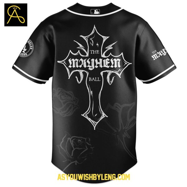 Los Angeles Dodgers Lady Gaga Tour 2025-2026 The Mayhem Ball Baseball Jersey