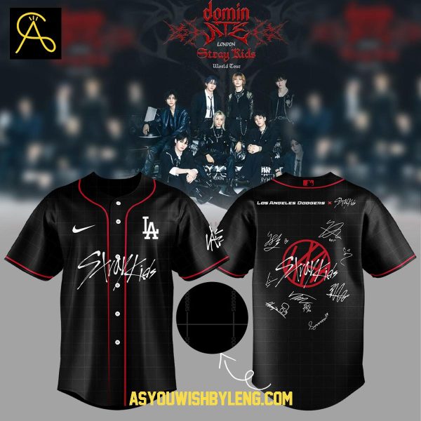 Los Angeles Dodgers Stray Kids Show 2025 Celebration Baseball Jersey