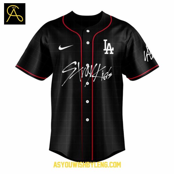 Los Angeles Dodgers Stray Kids Show 2025 Celebration Baseball Jersey