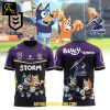 Melbourne Storm Bluey And Bingo 2025 Heeler Family Hoodie T Shirt