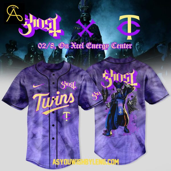 Minnesota Twins Celebration Ghost Band World Tour 2025 Baseball Jersey