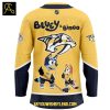 Nashville Predators Bluey Heeler And Bingo 2025 Hockey Jersey