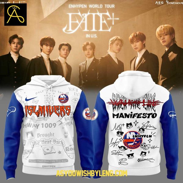 New York Islanders Enhypen Manifesto Walk The Line 2025 Hoodie T-Shirt