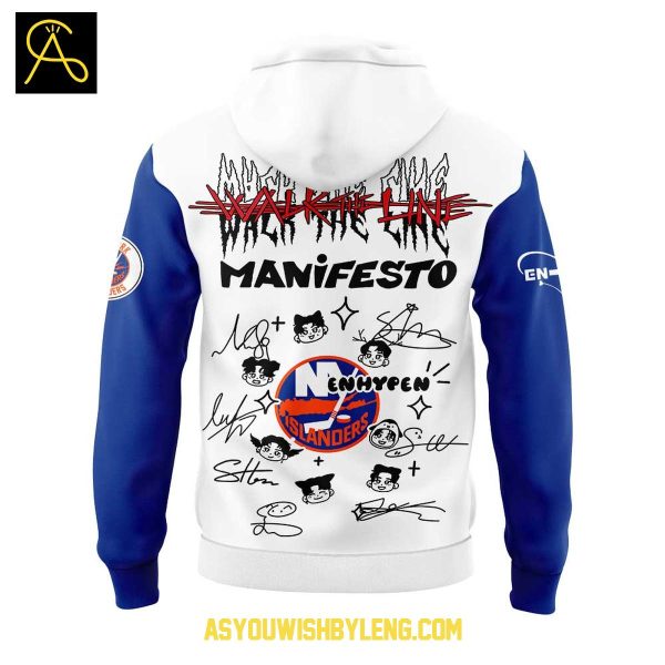 New York Islanders Enhypen Manifesto Walk The Line 2025 Hoodie T-Shirt