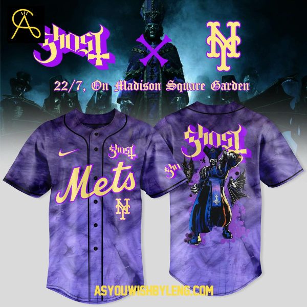 New York Mets Celebration Ghost Band World Tour 2025 Baseball Jersey