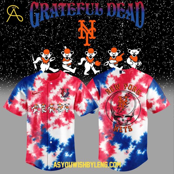 New York Mets Grateful Dead 2025 Calling All Dead Heads Baseball Jersey