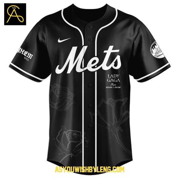 New York Mets Lady Gaga Tour 2025-2026 The Mayhem Ball Baseball Jersey