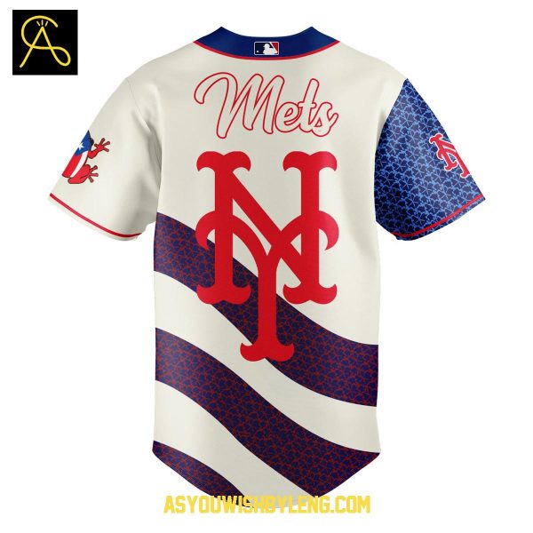 New York Mets Puerto Rico Heritage 2025 Night Of Celebration Baseball Jersey