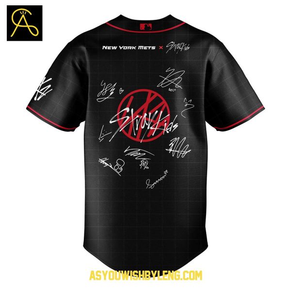 New York Mets Stray Kids Show 2025 Celebration Baseball Jersey