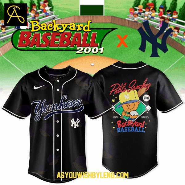 New York Yankees Backyard Baseball 2001-2025 Celebration Baseball Jersey