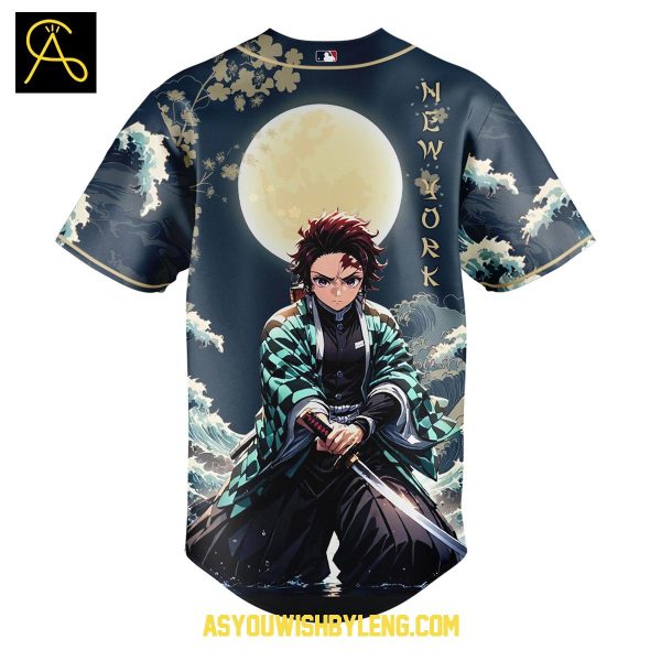New York Yankees Demon Slayer Kimetsu No Yaiba 2025 Baseball Jersey