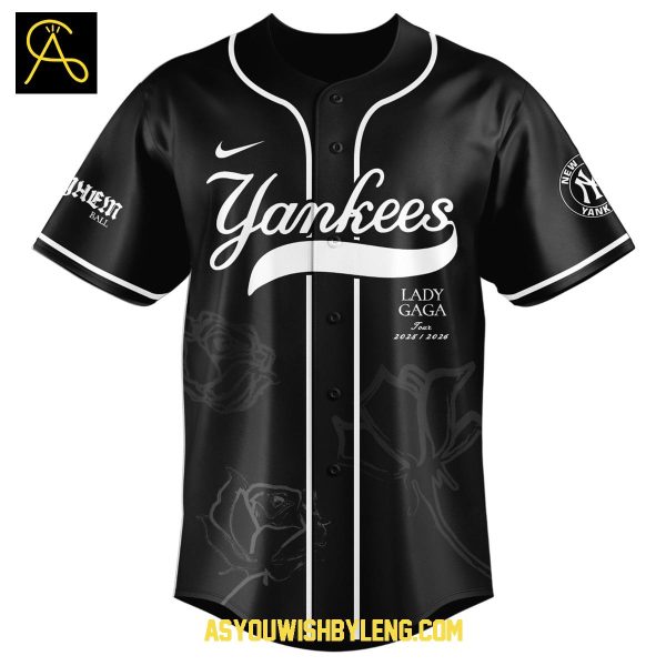 New York Yankees Lady Gaga Tour 2025-2026 The Mayhem Ball Baseball Jersey