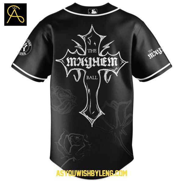New York Yankees Lady Gaga Tour 2025-2026 The Mayhem Ball Baseball Jersey