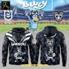 New Zealand Warriors 2025 Bluey Heeler Rugby Hoodie T Shirt