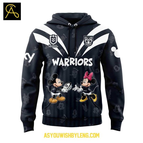 New Zealand Warriors Mickey Mouse Disney Friends 2025 Hoodie T-Shirt