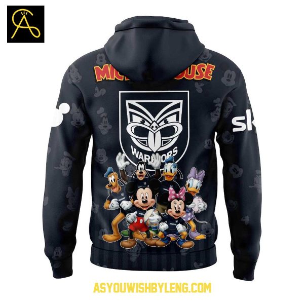 New Zealand Warriors Mickey Mouse Disney Friends 2025 Hoodie T-Shirt