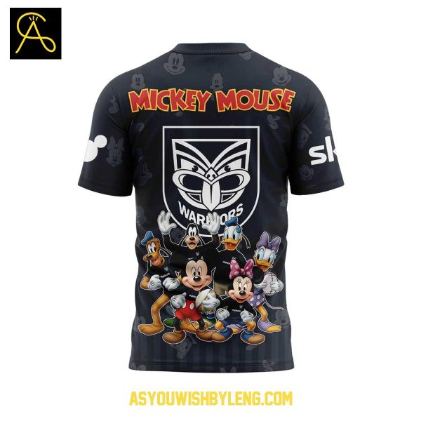 New Zealand Warriors Mickey Mouse Disney Friends 2025 Hoodie T-Shirt
