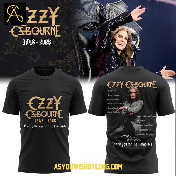 Ozzy Osbourne Black Sabbath See You On The Other Side 2025 Hoodie T-Shirt