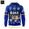 Parramatta Eels Bluey And Bingo Heeler Family 2025 Hoodie T Shirt