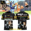 Penrith Panthers Bluey And Bingo 2025 Heeler Family Hoodie T Shirt