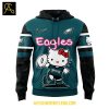 Philadelphia Eagles 50 Years Of Hello Kitty Celebration NFL 2025 Hoodie T Shirt