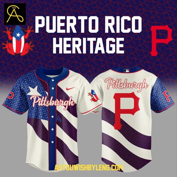 Pittsburgh Pirates Puerto Rico Heritage 2025 Night Of Celebration Baseball Jersey