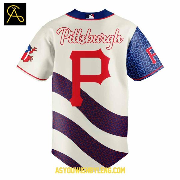 Pittsburgh Pirates Puerto Rico Heritage 2025 Night Of Celebration Baseball Jersey