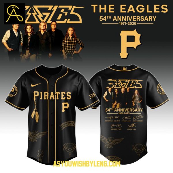 Pittsburgh Pirates The Eagles Band 54th Anniversary Baseball Jersey