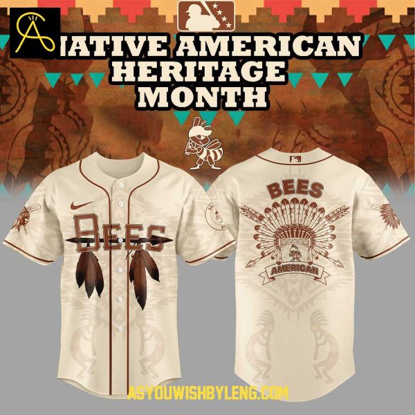 Salt Lake Bees 2025 Native American Heritage Month Celebrate Baseball Jersey