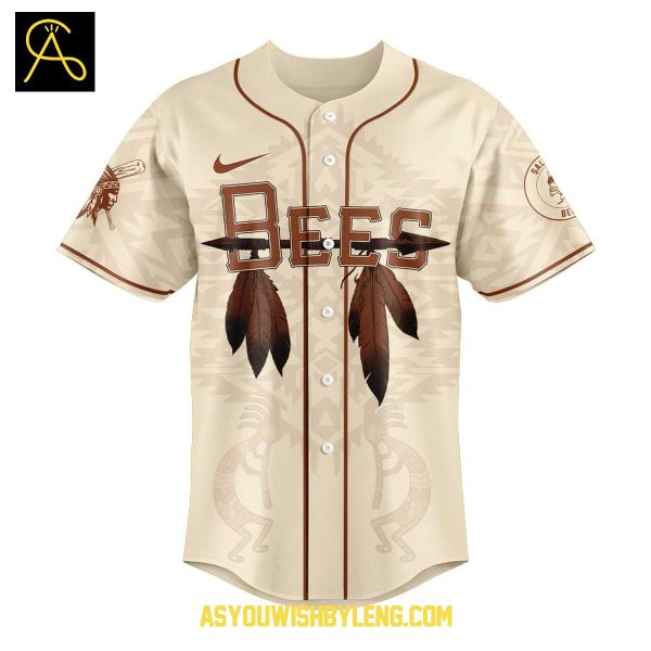 Salt Lake Bees 2025 Native American Heritage Month Celebrate Baseball Jersey