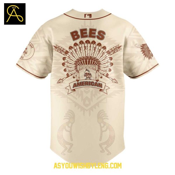 Salt Lake Bees 2025 Native American Heritage Month Celebrate Baseball Jersey