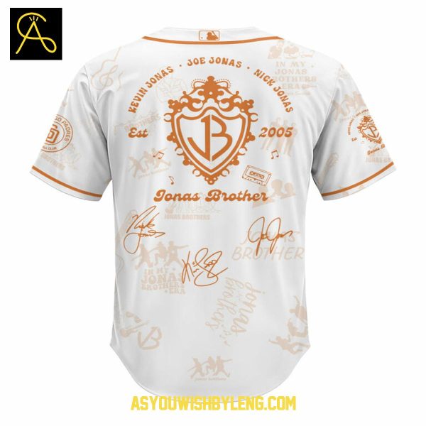 San Diego Padres 2025 Jonas Brothers Living the Dream Tour Baseball Jersey