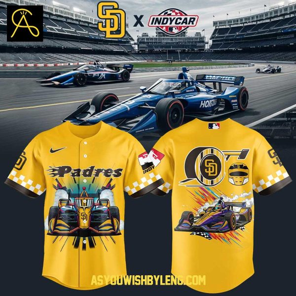 San Diego Padres IndyCar Racing 2025 Baseball Jersey