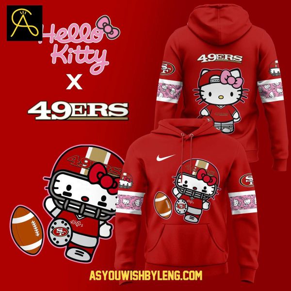 San Francisco 49ers Collab Hello Kitty Let’s Celebrate 2025 Hoodie T-Shirt