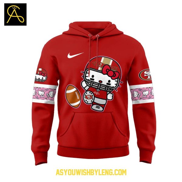 San Francisco 49ers Collab Hello Kitty Let’s Celebrate 2025 Hoodie T-Shirt