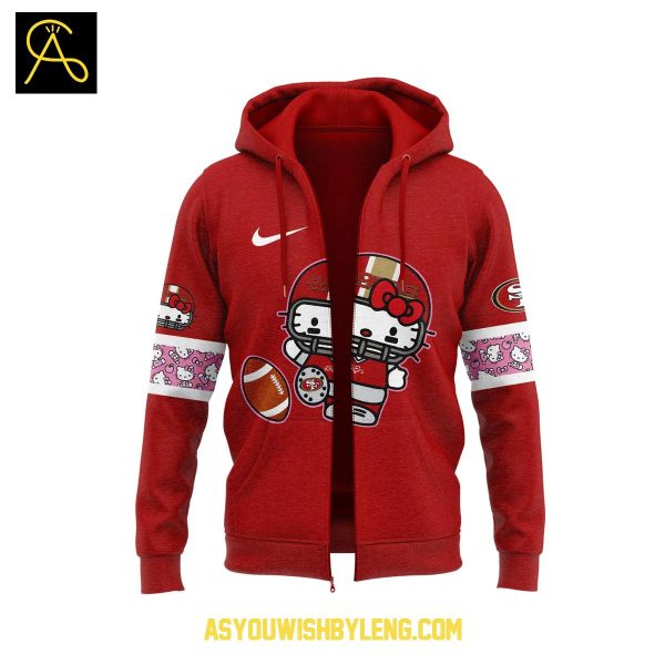 San Francisco 49ers Collab Hello Kitty Let’s Celebrate 2025 Hoodie T-Shirt