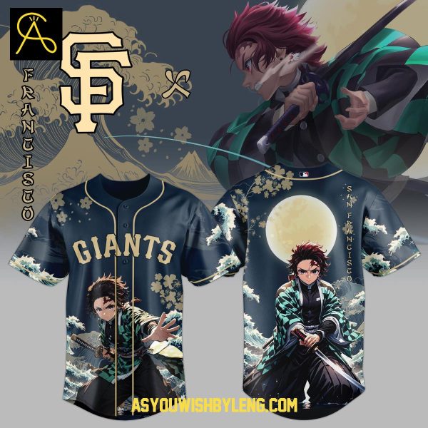 San Francisco Giants Demon Slayer Kimetsu No Yaiba 2025 Baseball Jersey