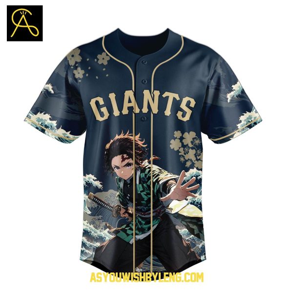 San Francisco Giants Demon Slayer Kimetsu No Yaiba 2025 Baseball Jersey