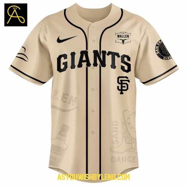 San Francisco Giants Morgan Wallen 2025 I’m The Problem Tour Baseball Jersey