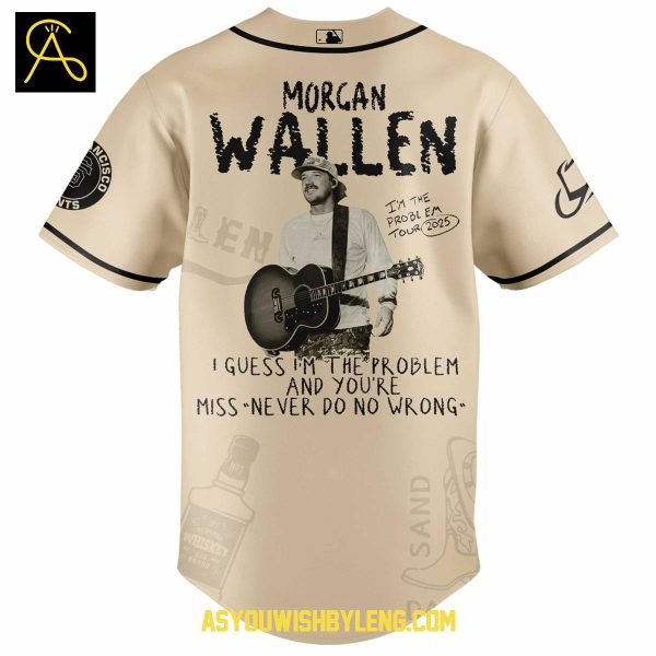 San Francisco Giants Morgan Wallen 2025 I’m The Problem Tour Baseball Jersey