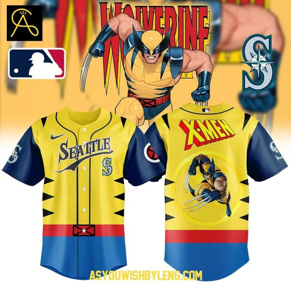 Seattle Mariners 2025 Wolverines Marvel Day Celebration Baseball Jersey
