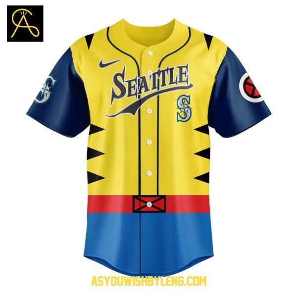 Seattle Mariners 2025 Wolverines Marvel Day Celebration Baseball Jersey