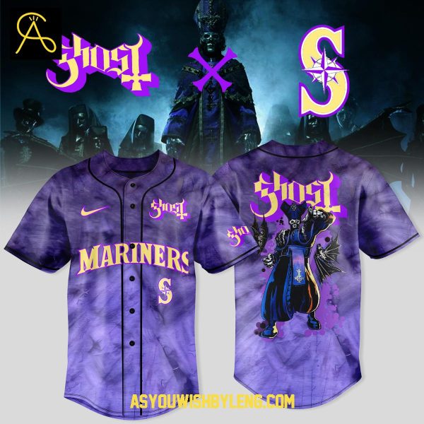 Seattle Mariners Celebrating Ghost Band World Tour 2025 Baseball Jersey
