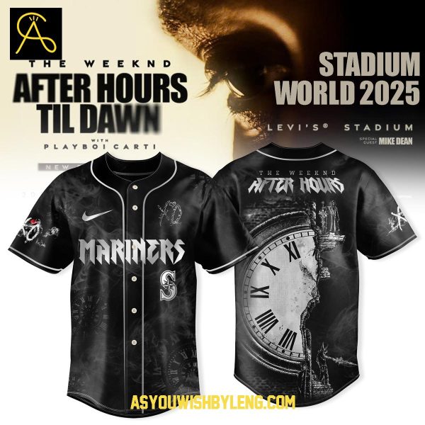 Seattle Mariners The Weeknd After Hours Stadium World 2025 Baseball Jersey