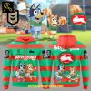 South Sydney Rabbitohs Bluey And Bingo Heeler Family 2025 Hoodie T Shirt