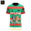 South Sydney Rabbitohs Bluey And Bingo Heeler Family 2025 Hoodie T Shirt