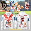 South Sydney Rabbitohs Bluey And Bingo Heeler Family 2025 Hoodie T-Shirt