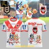St. George Illawarra Dragons Bluey And Bingo Heeler Family 2025 Hoodie T Shirt