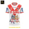 St. George Illawarra Dragons Bluey And Bingo Heeler Family 2025 Hoodie T Shirt