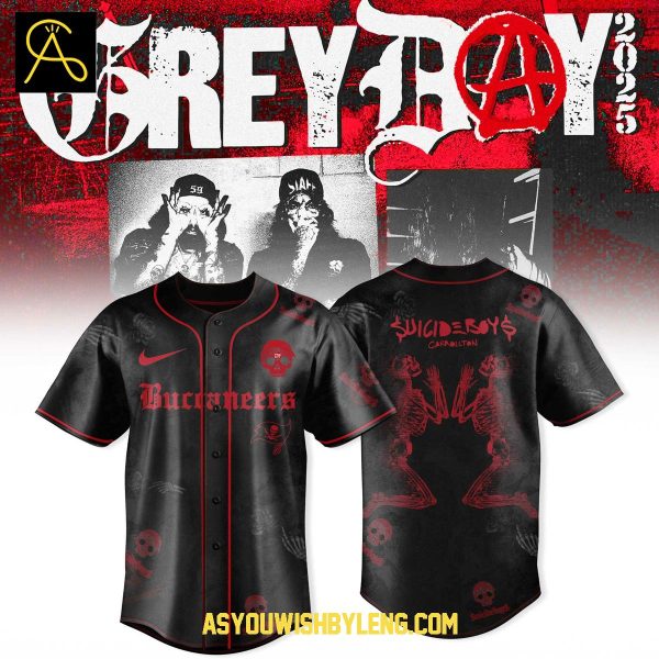 Tampa Bay Buccaneers NFL $uicideboy$ GreyDay Show 2025 Baseball Jersey